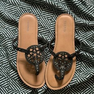 {TORRID} black sandals